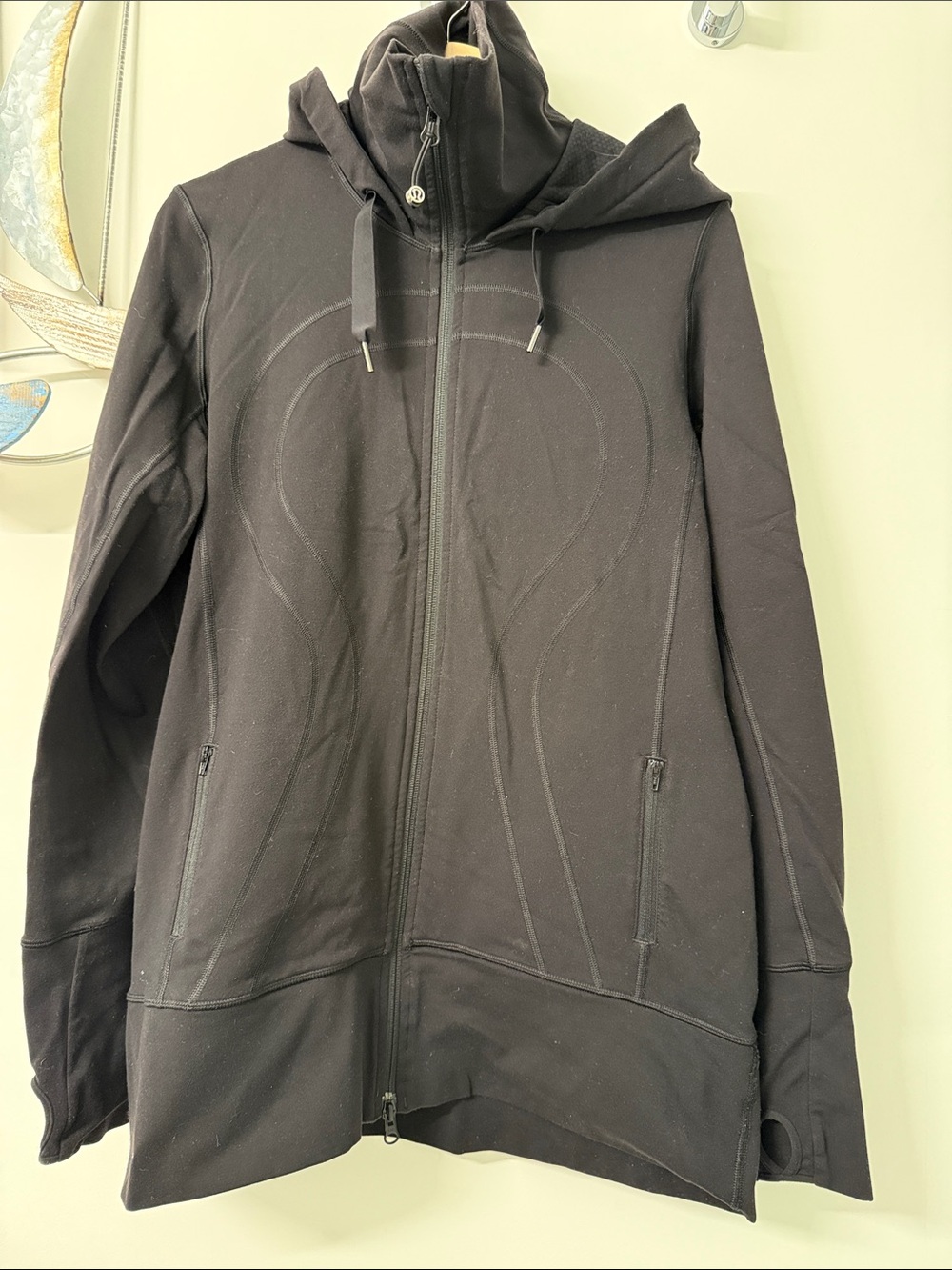 lululemon athletica Black Full-Zip Hoodie Jacket
